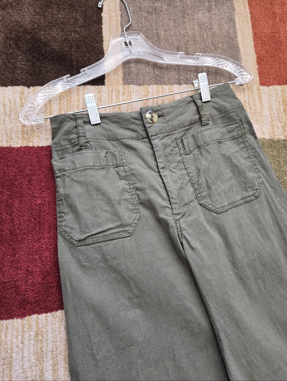 Maeve Colette Pants Women's Size 25 Sage Green - Picture 4 of 5